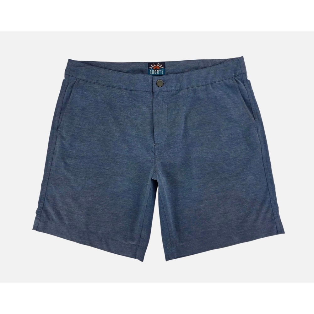 Faherty All Day Shorts‎ Mens 40 Blue Hybrid Stretch Performance MSC0013